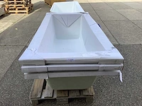 Wb - xellanz santino sq - 3x inbouw duo ligbad 180x80 cm. - afbeelding 2 van  5