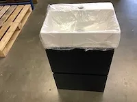 Wb xellanz - 38.4303 - mini onderkast met 2 laden en wastafel. - afbeelding 2 van  5