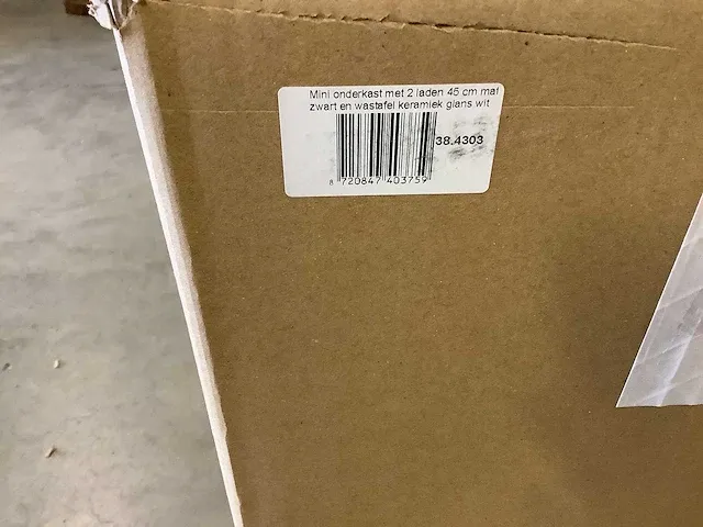 Wb xellanz - 38.4303 - mini onderkast met 2 laden en wastafel. - afbeelding 5 van  5