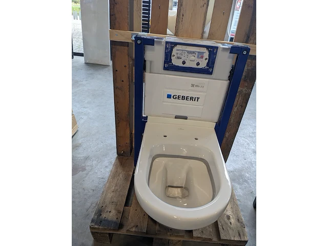 Wc set, geberit/villeroy&boch, glanswit - afbeelding 5 van  7