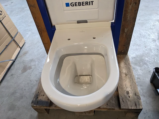 Wc set, geberit/villeroy&boch, glanswit - afbeelding 6 van  7
