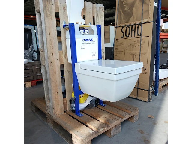 Wc set, wisa/duravit, glanswit - afbeelding 7 van  13