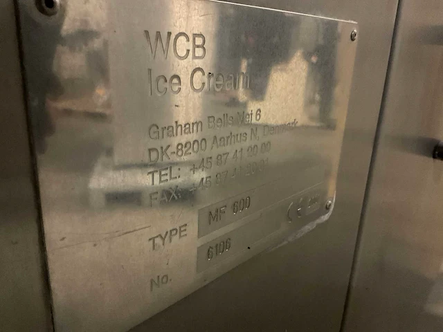 Wcb ice cream mf 600 ice cream contineous freezer - afbeelding 5 van  5