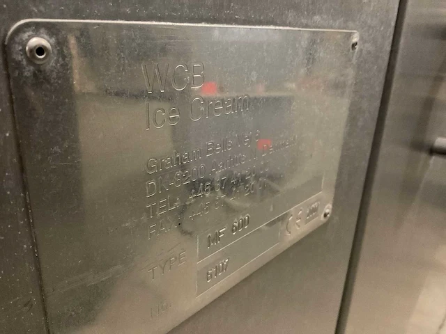 Wcb ice cream mf 600 ice cream contineous freezer - afbeelding 5 van  5