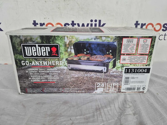 Weber go-anywhere houtskoolbarbecue - zwart - afbeelding 2 van  2