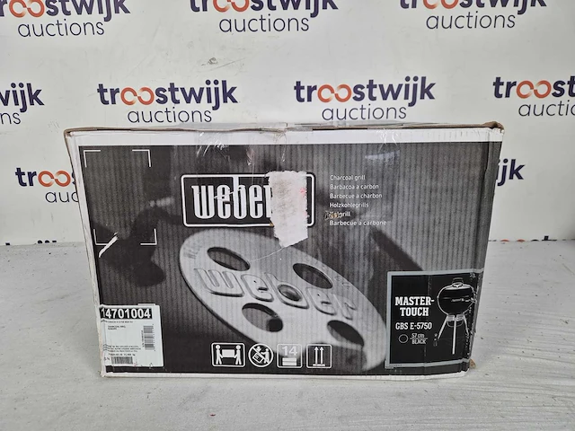 Weber original kettle mt e-5750 houtskool bbq zwart - afbeelding 2 van  4