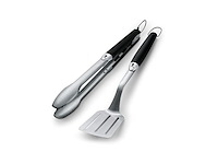 Weber premium barbecue kookgerei roestvrij staal 2 stuks zwart - afbeelding 1 van  1