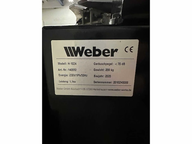 Weber tools - h2024 - tyre changing device - 2022 - afbeelding 2 van  10