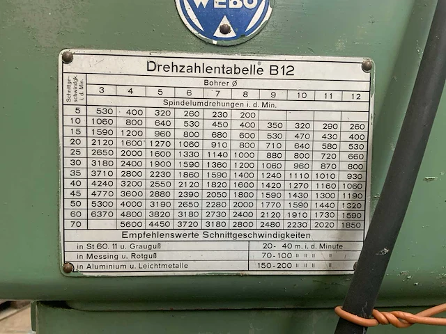 Webo b20 rijenboormachine met 4 station - afbeelding 2 van  16