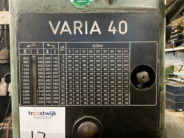 Webo vario 40 kolomboormachine - afbeelding 12 van  12