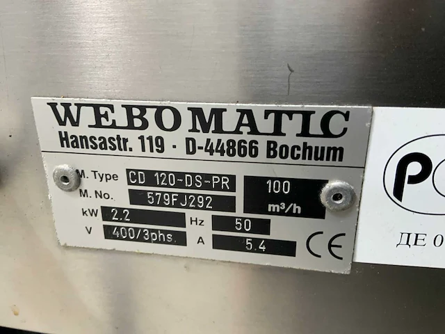 Webomatic system 4000 vacuüm zakken verpakkingsmachine - afbeelding 8 van  8