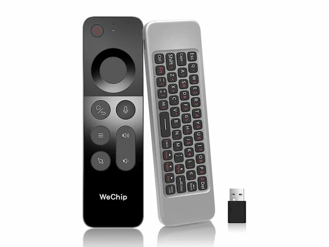 Wechip w3 air mouse 4in1 w3 voice remote 2.4g draadloze afstandsbediening voor nvidia shield/android tv box/pc/projector/htpc/allesineen pc - afbeelding 1 van  4