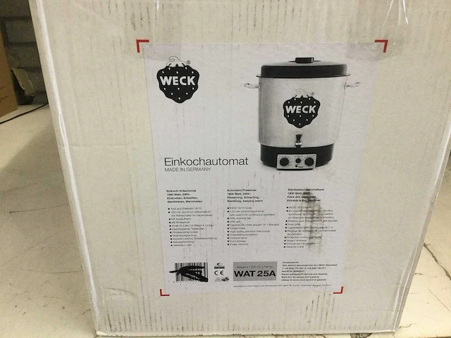 Weck - wat25a - elektrisch kookvat - afbeelding 3 van  4