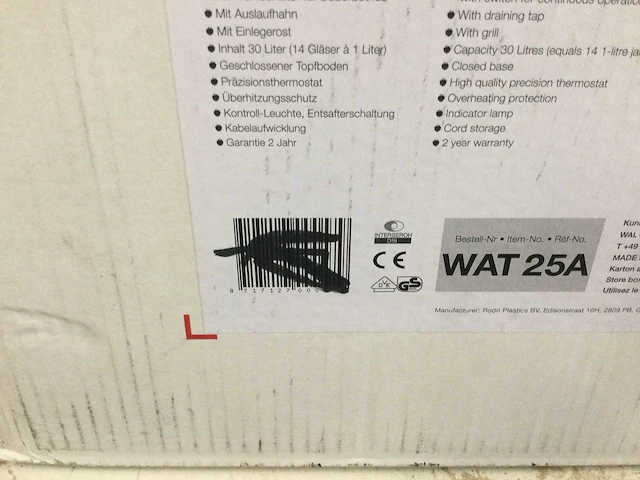Weck - wat25a - elektrisch kookvat - afbeelding 4 van  4