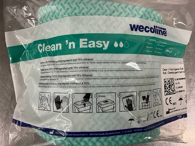 Wecoline - clean 'n easy hygiënisch - geïmpregneerde schoonmaakdoek (2x) - afbeelding 2 van  2