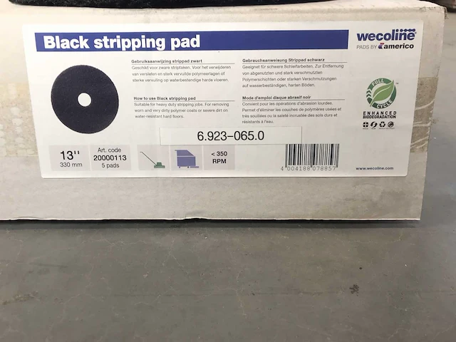 Wecoline black striping pad 13 inch (5x) - afbeelding 3 van  4