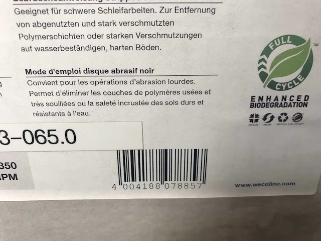 Wecoline black striping pad 13 inch (5x) - afbeelding 4 van  4