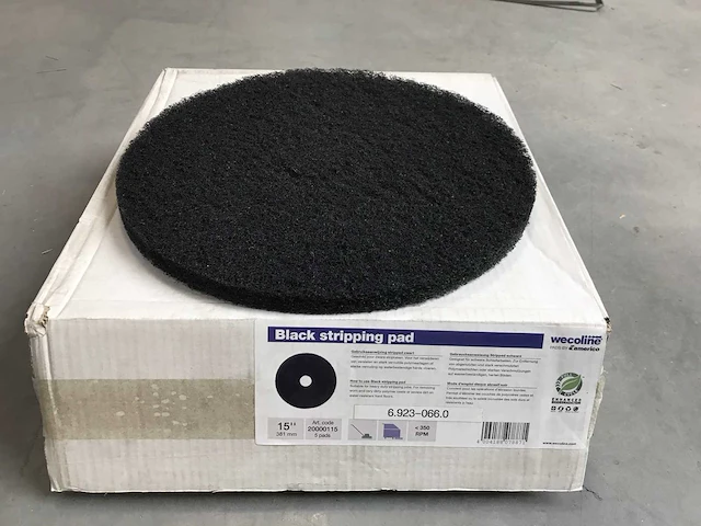 Wecoline black striping pad 15 inch (5x) - afbeelding 2 van  3