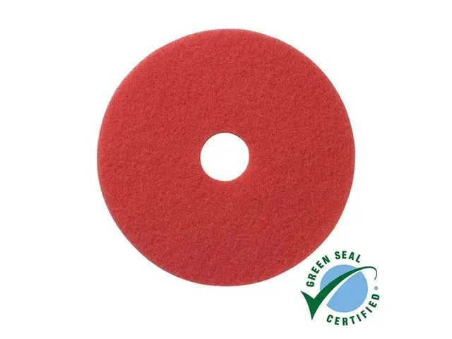 Wecoline red scrub pad 15 inch (5x) - afbeelding 1 van  2