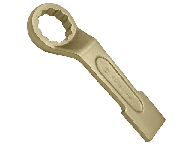 Wedo slagmoersleutel gebogen moersleute niet fonkelend aluminium bronzen sw 50 mm lengte 270 mm - afbeelding 1 van  5