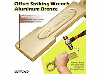 Wedo slagmoersleutel gebogen niet fonkelend aluminium bronzen sw 50 mm lengte 270 mm - afbeelding 4 van  5