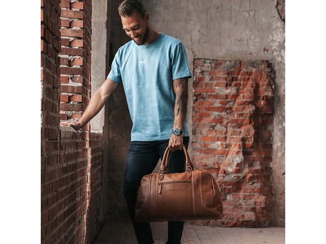 Weekendtas chesterfield, kiel, cognac - afbeelding 2 van  8