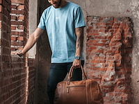 Weekendtas chesterfield, kiel, cognac - afbeelding 2 van  8