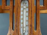 Weerstation in in hout gesneden montuur - afbeelding 3 van  5