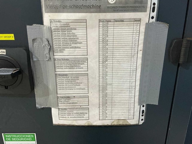 Weihai linares - concept dl3006 - vierzijdige profileer- en schaafmachine - afbeelding 9 van  17