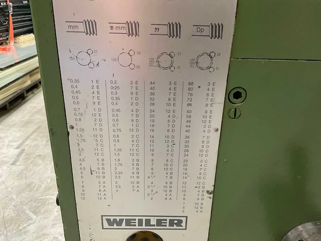 Weiler commodor universele draaibank - afbeelding 7 van  11