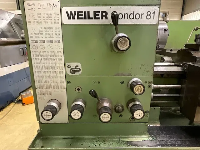 Weiler condor 81 universele draaibank - afbeelding 3 van  21