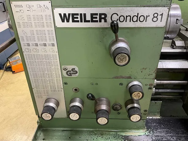 Weiler condor 81 universele draaibank - afbeelding 4 van  21