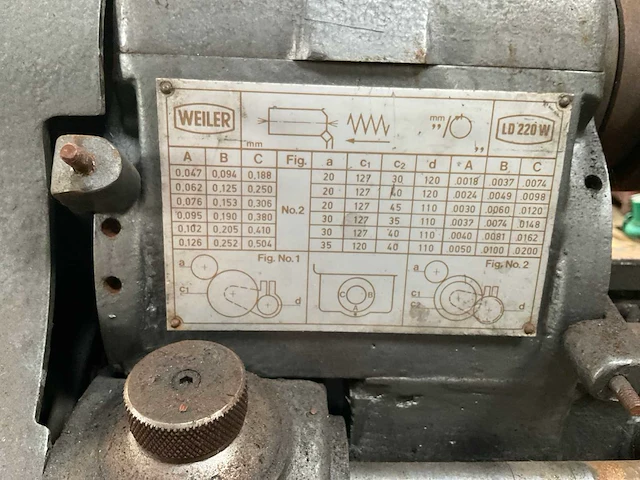 Weiler ld 220 w universele draaibank - afbeelding 13 van  13