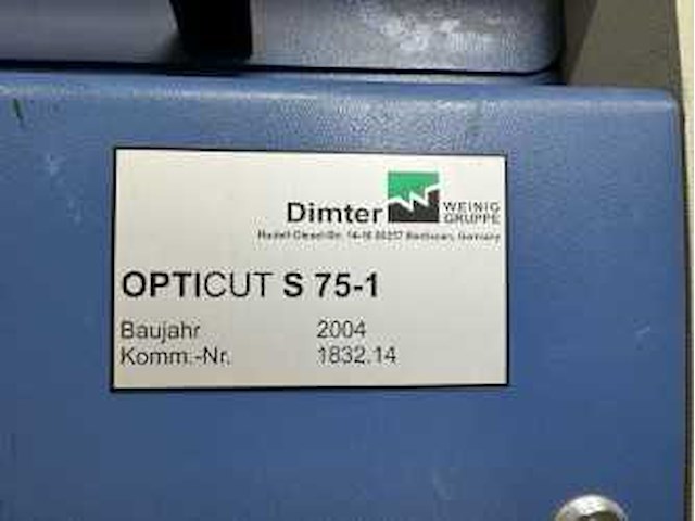 Weinig - 2004 - opticut s75-1 - afkortcirkelzaagmachine - afbeelding 6 van  18