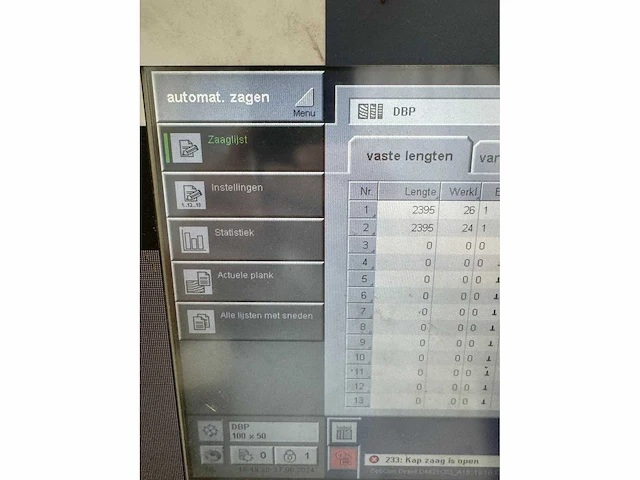 Weinig - 2009 - opticut s90 - afkortcirkelzaagmachine - afbeelding 12 van  15