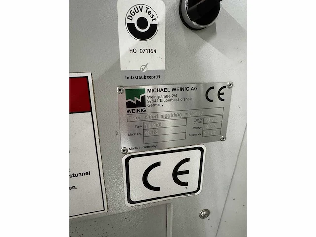 Weinig - 2012 - variomat - vierzijdige profileer- en schaafmachine - afbeelding 8 van  17