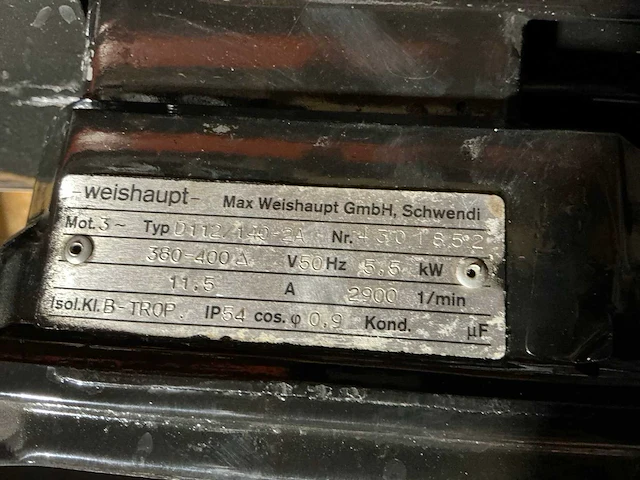 Weishaupt elektromotor - afbeelding 3 van  6