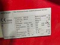 Weishaupt g40/1-b gasbrander - afbeelding 8 van  8
