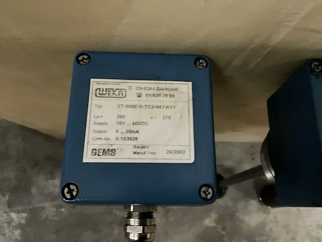Weka ag xt-800e-o-tc2-n47-k11 vloeistofniveautransmitter - afbeelding 3 van  4