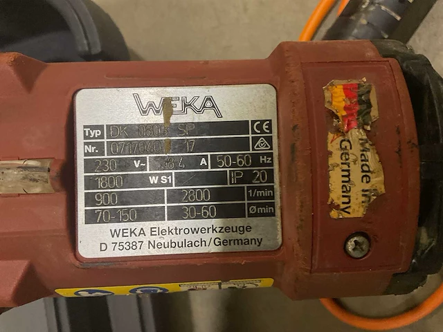 Weka dk 0803 sp diamant boormachine - afbeelding 4 van  5