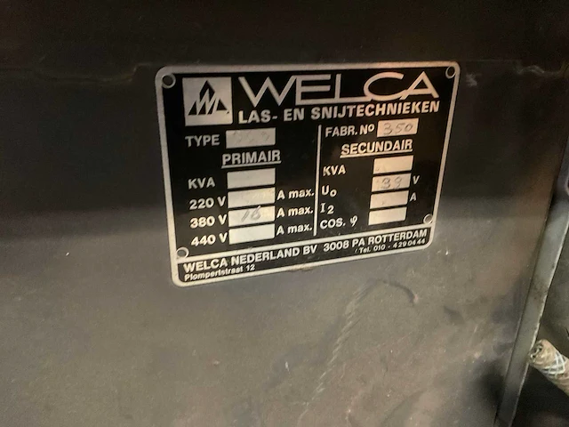 Welca 350 mig lasapparaat - afbeelding 7 van  7