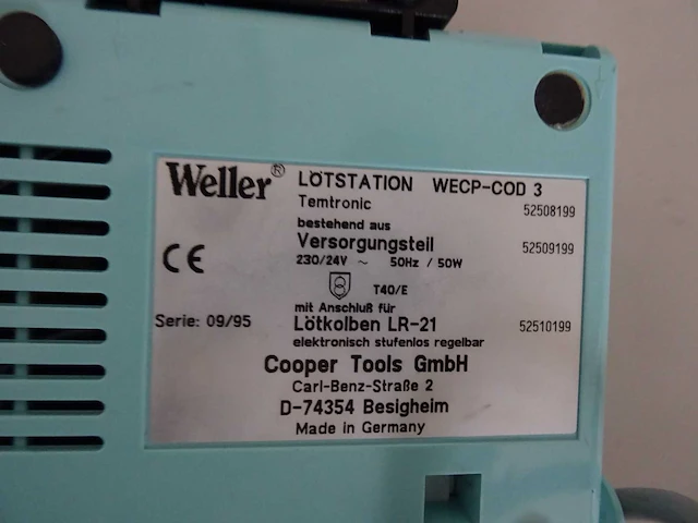 Weller - wecp-cod 3 - soldeerapparaat - afbeelding 3 van  6