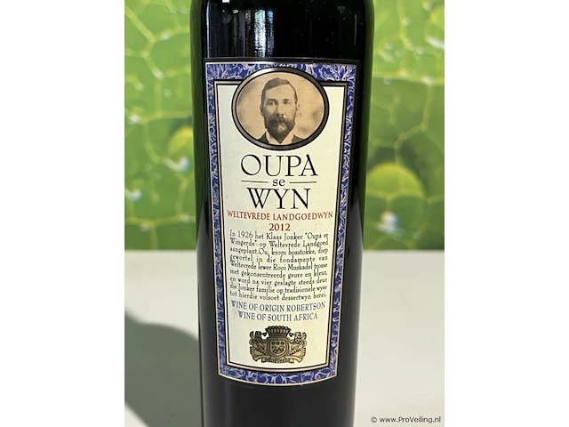 Weltevrede versterkte wijn - oupa se wyn - 2 flessen á 750ml - afbeelding 2 van  6