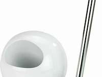 Wenko toiletborstel met houder rimless 18 x 40 cm keramiek wit - afbeelding 2 van  2