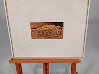 Werk op papier, a .a. brouwer, liggend figuur, 1980 - afbeelding 1 van  8