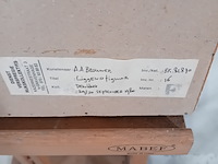 Werk op papier, a .a. brouwer, liggend figuur, 1980 - afbeelding 8 van  8