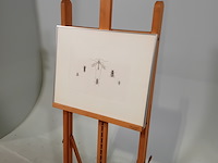 Werk op papier/aquarel, jan hensema, insekten, 1982 - afbeelding 3 van  9
