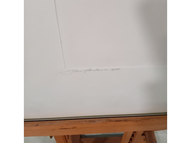 Werk op papier/aquarel, jan hensema, insekten, 1982 - afbeelding 4 van  9