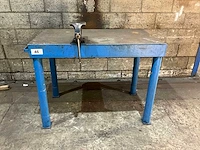 Werkbank 130x75x100cm v.v. heuer bankschroef 135mm - afbeelding 1 van  3