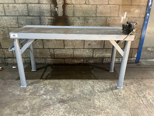 Werkbank 190x75x100cm v.v. heuer bankschroef 135mm - afbeelding 1 van  3